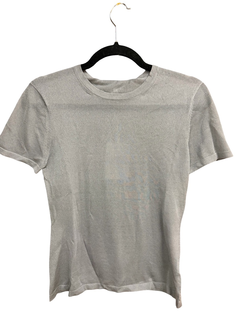 EAVES Wrenley Knit Tee Grey Sheer Short Sleeve top Revolve S - Picture 6 of 8